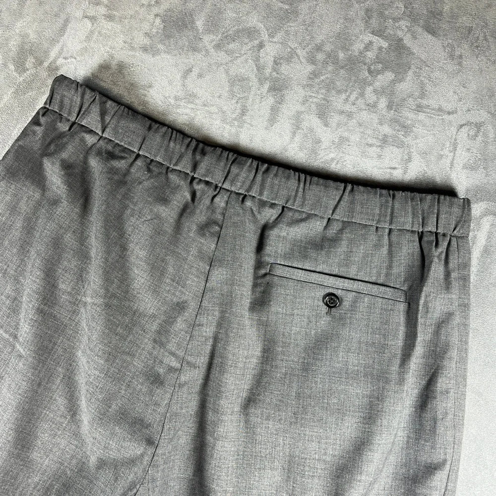 Polo Ralph Lauren Men's Relaxed Fit Gray Wool Blend Drawstring Pants Size Large